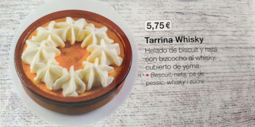 tarrina whisky