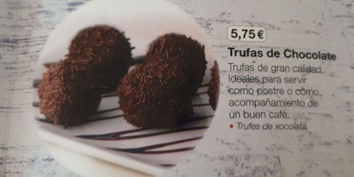 trufas de chocolate